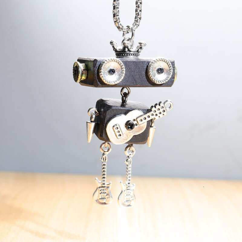 Cartoon Robot Fashion Personality Necklace Cute Niche Versatile Pendant 10142-10151