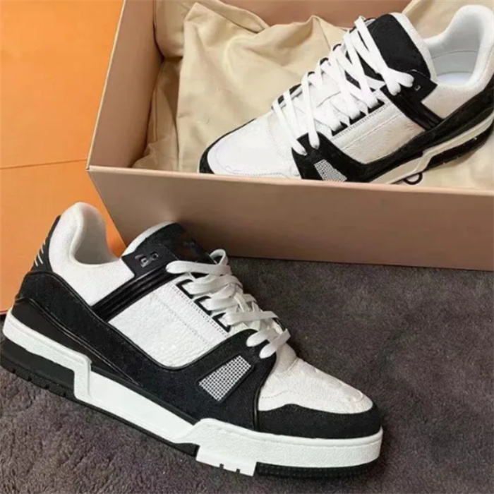 Luxury Dress Shoes casual shoes designer trainers out of office sneaker trainers brand Sneakers denim canvas leather men women sneakers lace-up Outdoor shoes 36-45