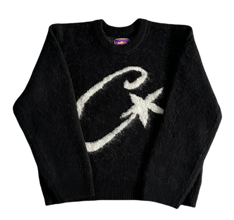 free shipping designer Mens Sweaters Haima wool pullover long sleeved sweater mens street loose pullover knitted sweater