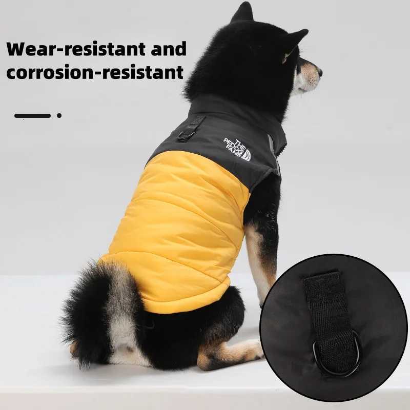 Medium and large dog clothes in autumn and winter keep warm and thick dog cotton-padded clothes can pull pet clothing. XJ250813