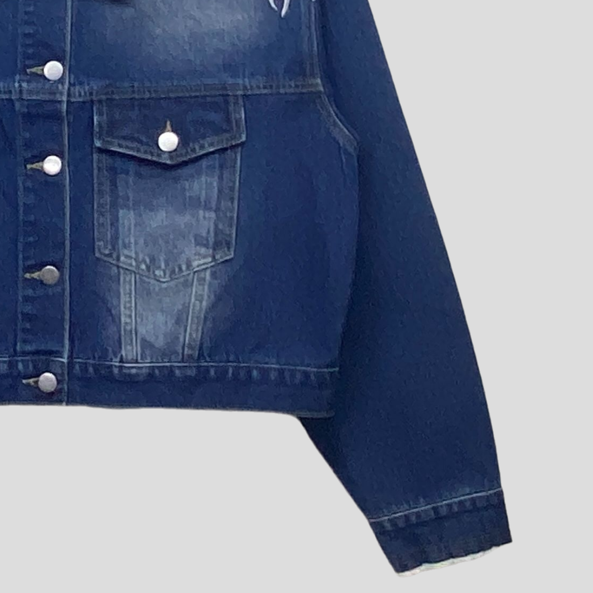 Spicy Girls & Cool Guys' Streetwear: Distressed Washed Short Denim Jacket N05-23-0030