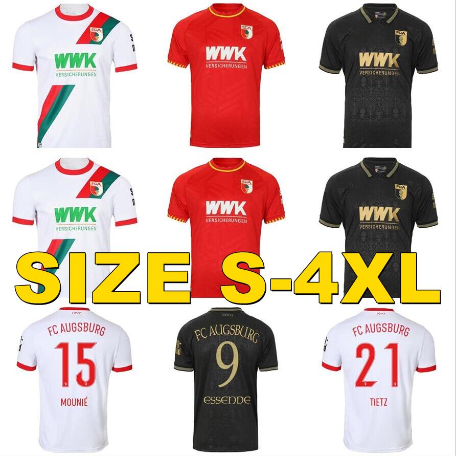 4XL 2025 2026 FC Augsburg soccer jerseys MAIER IAGO GUMNY MBUKU OXFORO PEDERSEN REXHBECAJ VEIGA VARGAS UDUOKHAI GOUWELEEUW 25 26 home away third mens football shirts