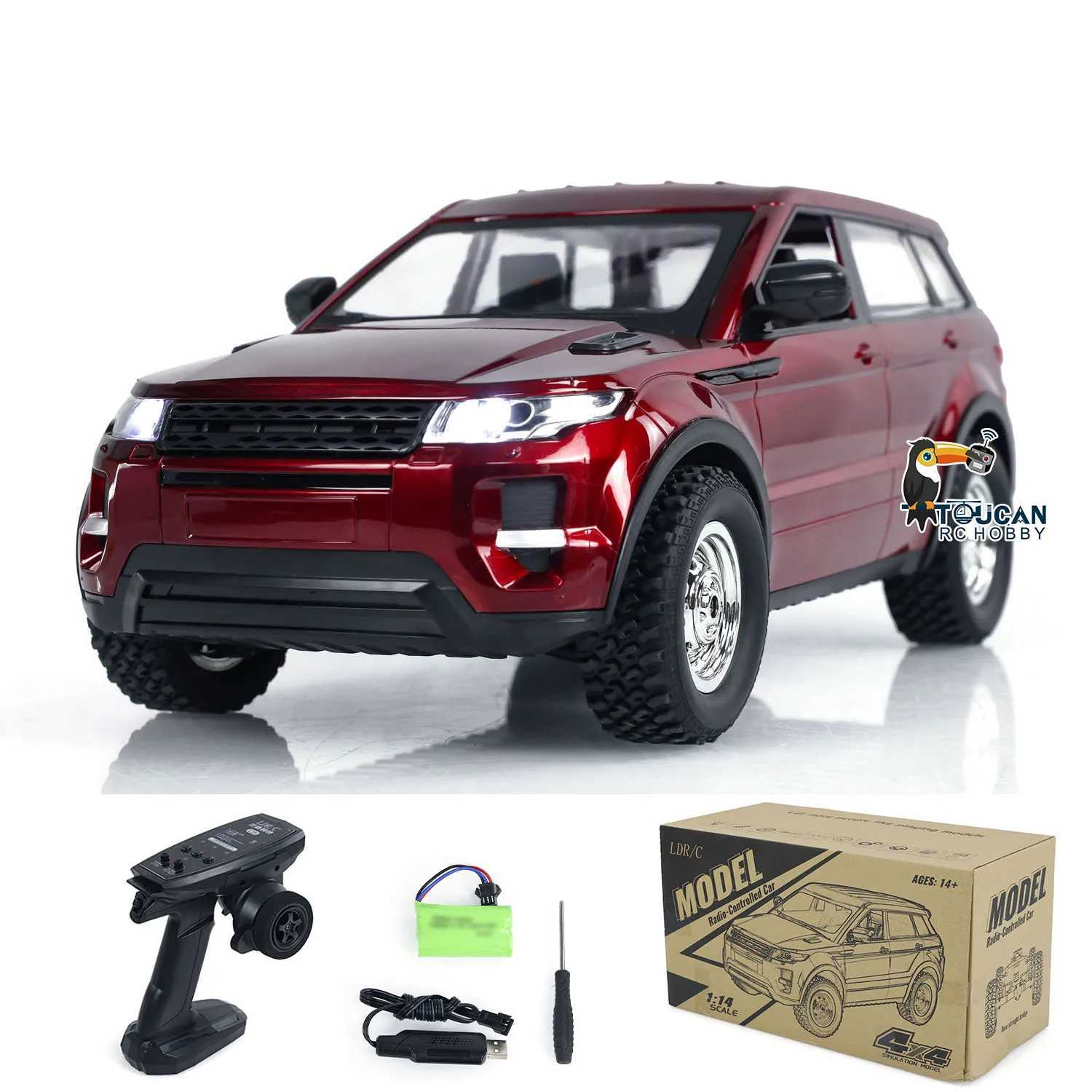Gifts LDRC 4x4 1/14 RC Crawler Car 4WD Radio Control Off-road Vehicles Model LD1299 Car Model with Light System Toy for Boys Z250813