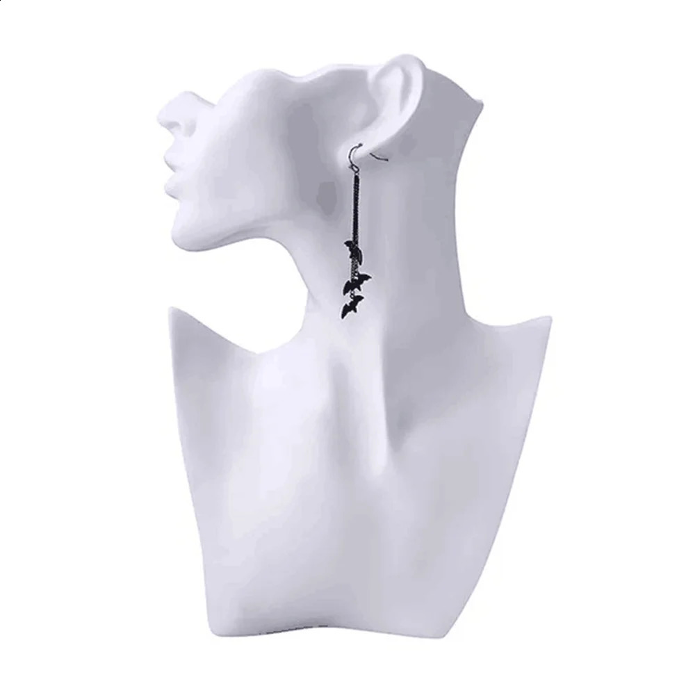 1 Pair Fashion Originality Black Bat Long Chain Earrings Tassel Earrings Gothic Earrings For Women Halloween Jewelry Party Gift 250812