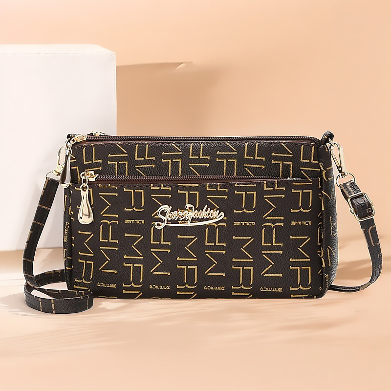 Women's Luxury Handbag Free Shipping Designer Phone Bag New Floral Underarm Bag Fashion Trend Ladies Korean Style Letter Casual Single Shoulder C