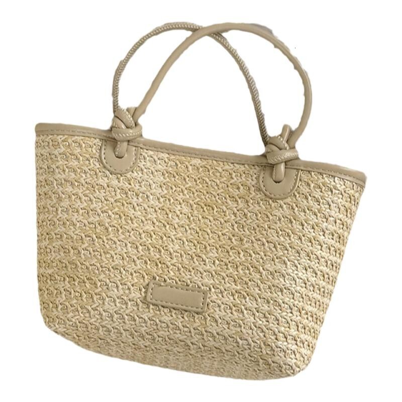 Summer Vacation Photo Beach Style Straw Handheld Crossbody Stylish Knot Basket Woven Bag for Women ddmymarket