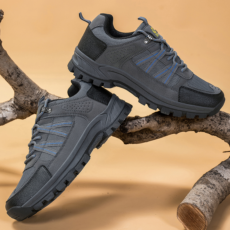 Versatile Lightweight Trail Running Gear: Breathable Rubber Sole Climbing Sneakers w/ Easy-on/off Lacing Mechanism