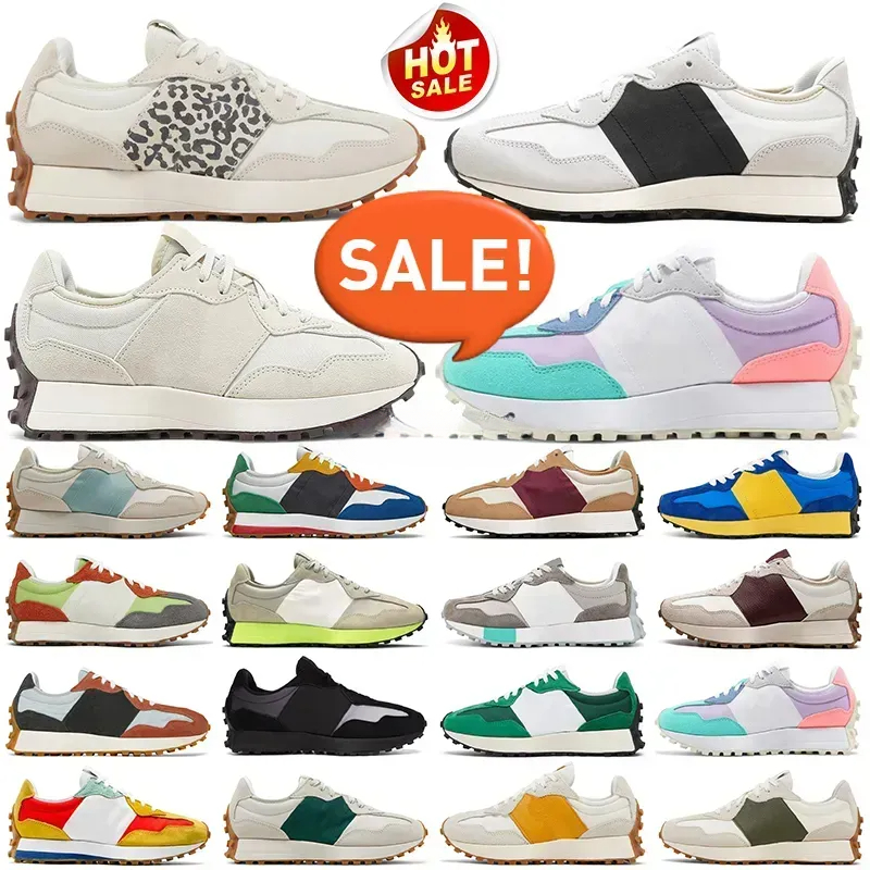 2025 The new 327Ss Free Shipping on New Running shoes Men Women Designer Sneakers Sea Salt Leopard Outer Space Green Men's Women's Sneakers Outdoor Sports Runners