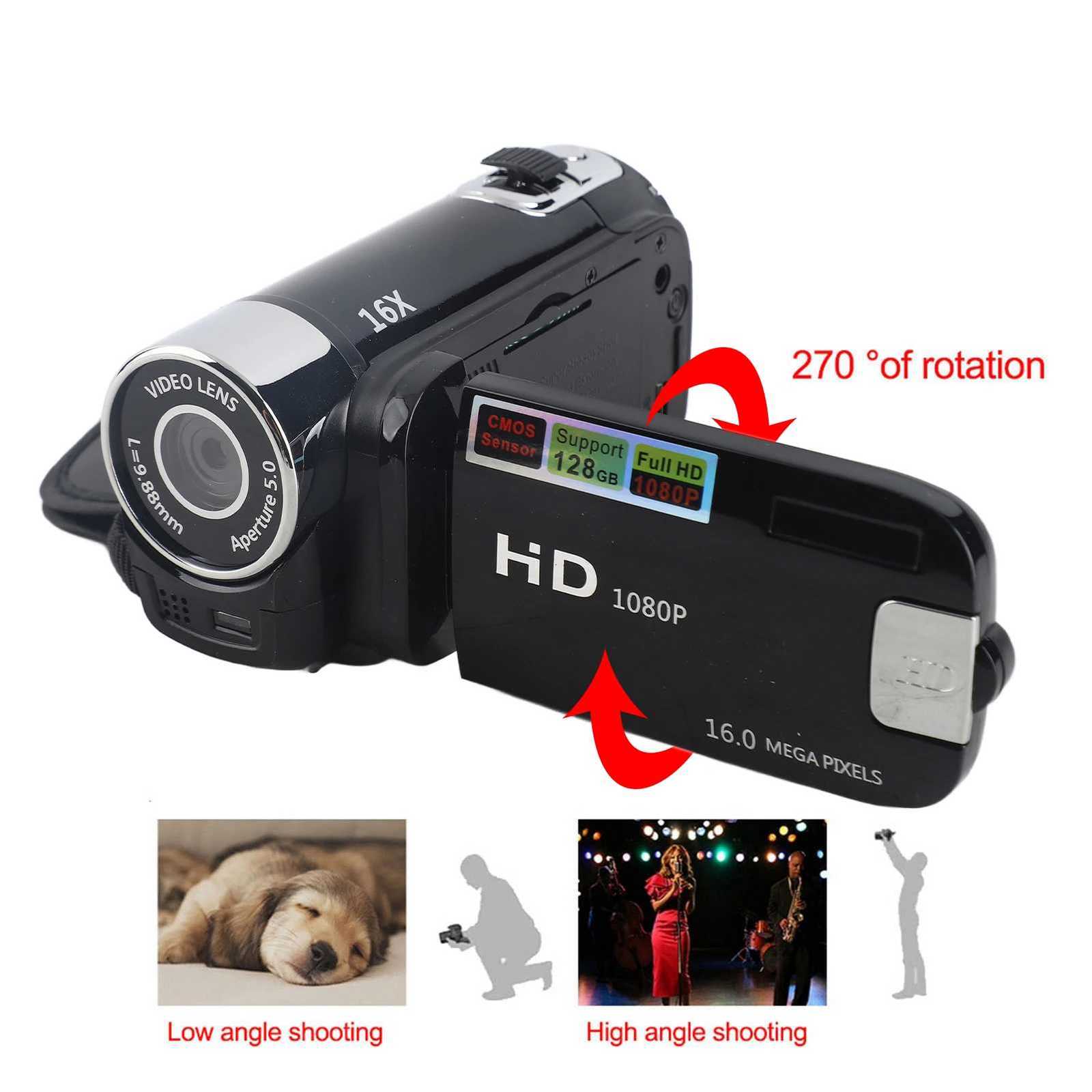 16X High Definition Digital Camcorder DV Camera Full HD Rotation DV Camera HD Video Camera Digital Camcorder Digital DV T250812 - view 4