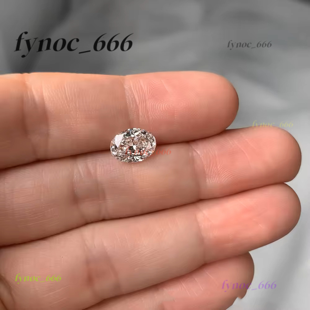 Custom GRA Igi Certified Cvd Lab Grown Created Diamond Solid Gold Oval Cut Engagement Ring 1 2 3 Ct Jewelry for Women