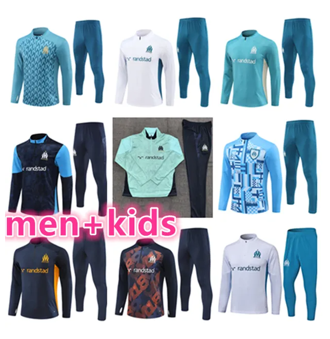 2025 26 kids men tracksuits survetement 25 26 soccer Training suit boys maillot de football Sportswear jogging kits