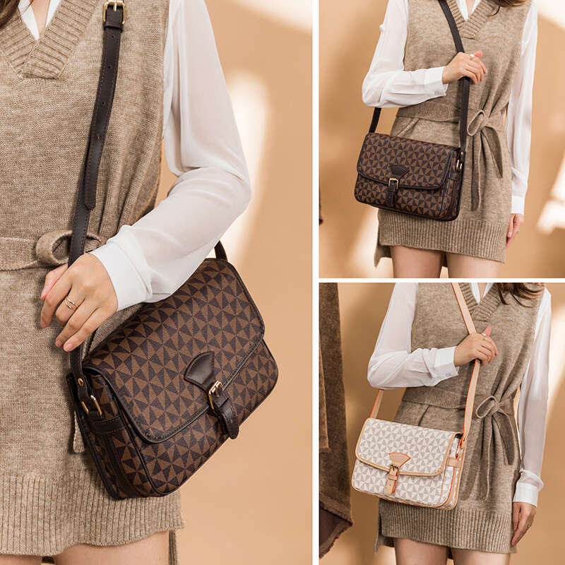 Lacel Urwebin 2025 New Trendy Women's Simple Versatile Boston Pillow Bag Crossbody Shoulder Mini Monogram Handbag