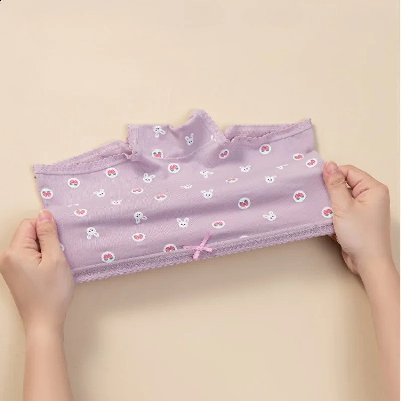 Girl Cotton Antibacterial Panties 3PCS Kid Cute Print Soft Comfort Briefs Baby Thin Breathable Underwear 3y Young Child Clothes 250812
