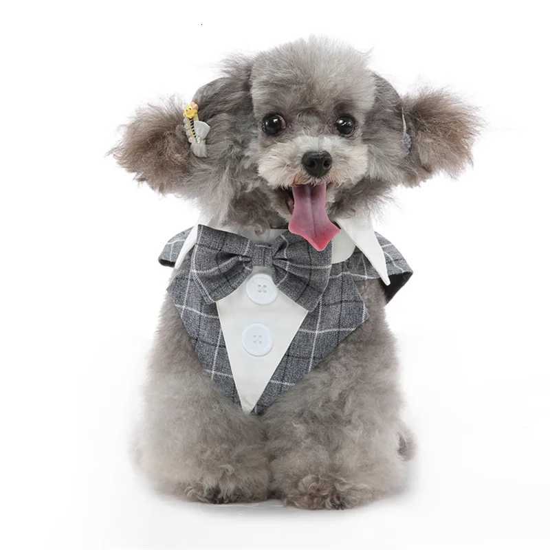 Luxurious Male Pet Costume for Small Dogs High Quality Puppy Dog Tailcoat Suit Dress Chihuahua Maltese Pets Wedding Clothing XJ250813