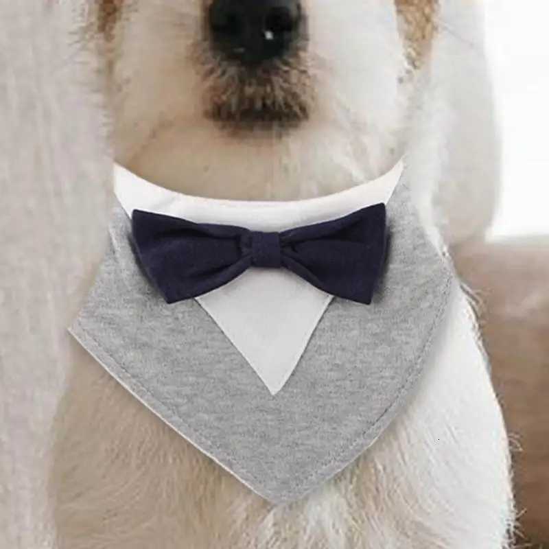 Dog Wedding Outfit Stylish Formal Dog Tuxedo Formal Dog Wedding Attire Funny Collar Bandana Accessories For Birthday Parties XJ250813