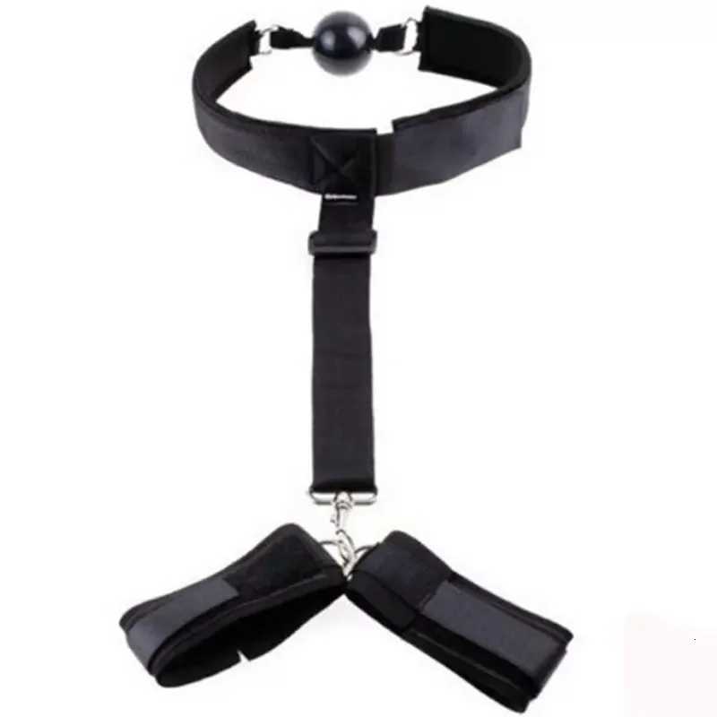 Backhand Back Gag Ball Female Slave Tempering Props SM Bondage Handcuffs Flirting Role-Playing Erotic Sex ToysXJ250813