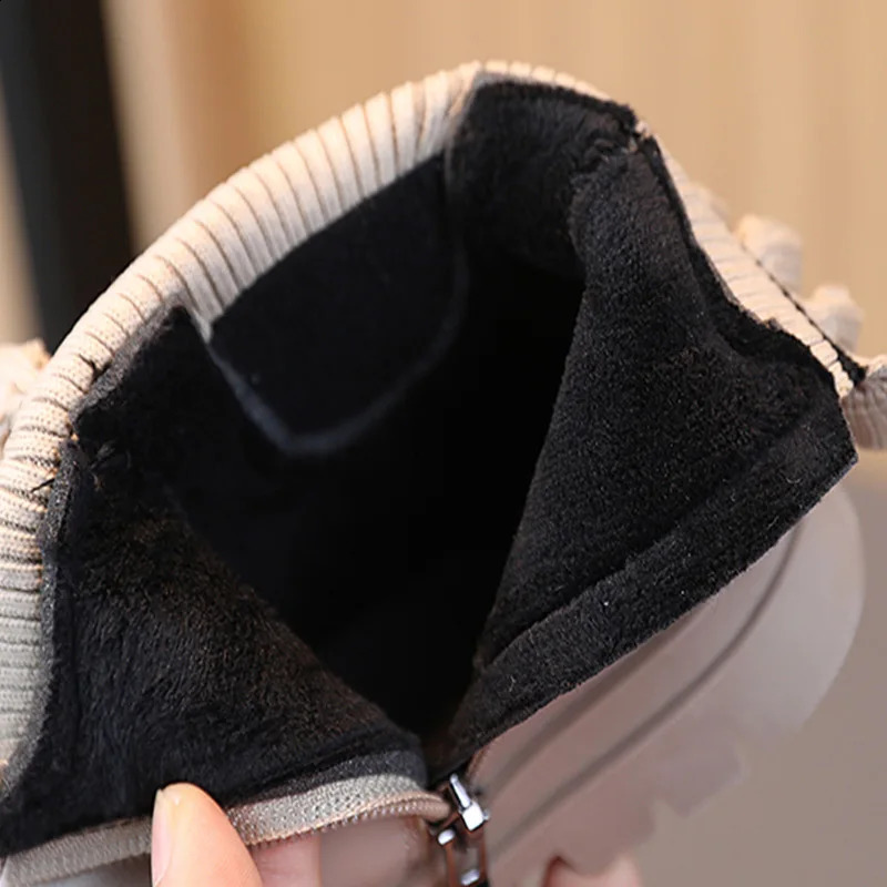 Fashionable and elegant girls zipper boots lightweight nonslip suitable for indoor outdoor campus students aut 250812