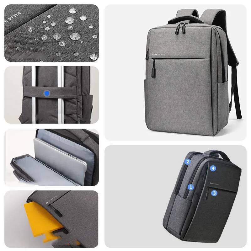 inch Large Capacity Travelling Backpacks Waterproof Laptop Bag 15.6 17.3 Multi-pockets Men's Backpack high-quality