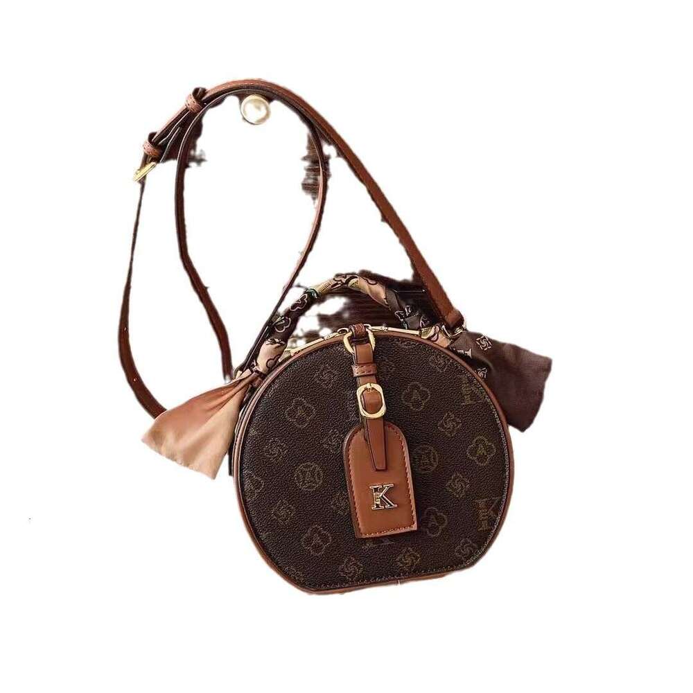 Gutiko Handheld Small Tote for Women 2025 New Trendy Round Bag Crossbody Autumn Winter