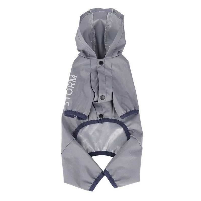 Pet and Dog Raincoat Rainproof Breathable Pet Clothing Reflective Printed Four-legged Pet Supplies XJ250813