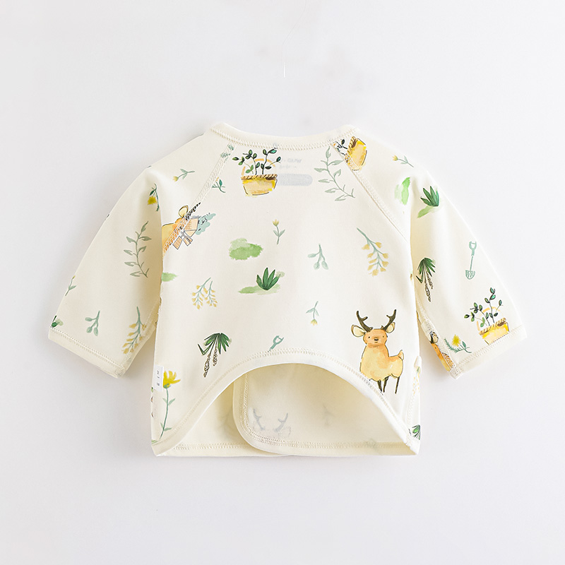 Infant's Lightweight Breathing Long Sleeve T-Shirt Made from Natural Fabric