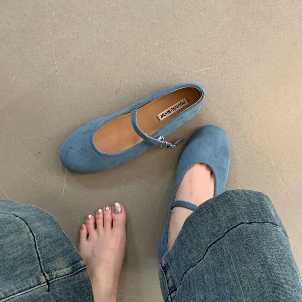 Flat Red Single Designer shoe Fairy 2025 New Summer Ballet to Match Skirts Mary Jane Shoes