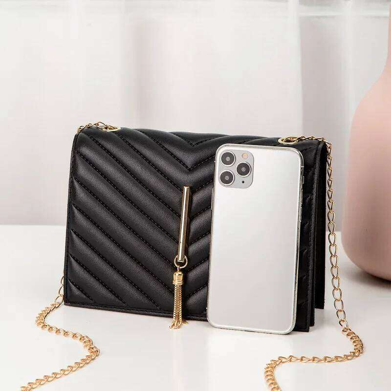 Designer Clutch Handbags Envelope Genuine Leather Caviar Bags Wallet On Chain Purse Shoulder Bag Women Handbag Vintage