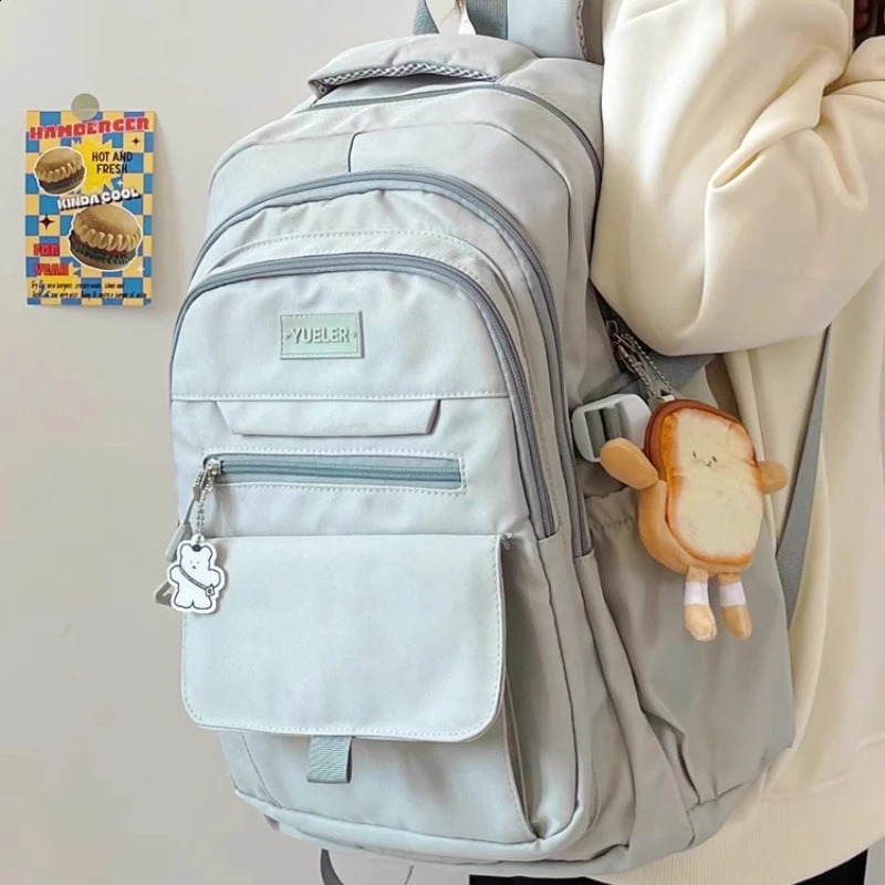 Women Students Casual Simple Schoolbags All Match High-capacity Laptop Bags Y2k Aesthetic Streetwear Backpacks Japanese Fashion 250809