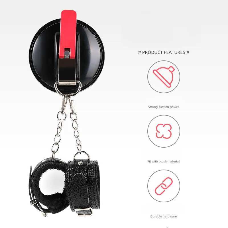 Bathroom Suction Cup Handcuffs Women Men Comfortable Bondage Romance BDSM Adult Sex Toy Kit Exotic Accessories XJ250813