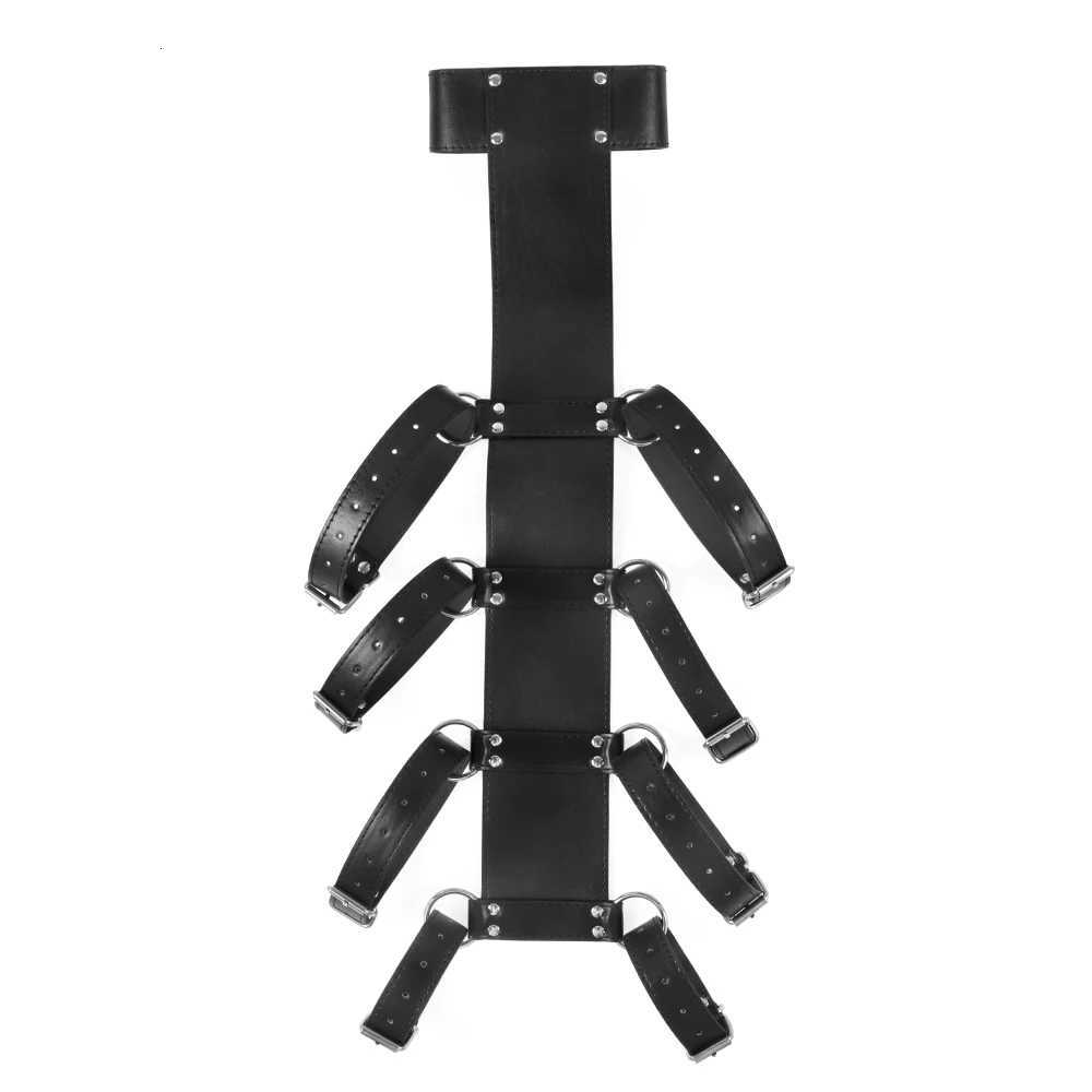 Behind Back BDSM Bondage Restraints Neck to Wrist Armbinder Fetish Harness Erotic Sex Belt Erotic Products for Adult SM Games W250813