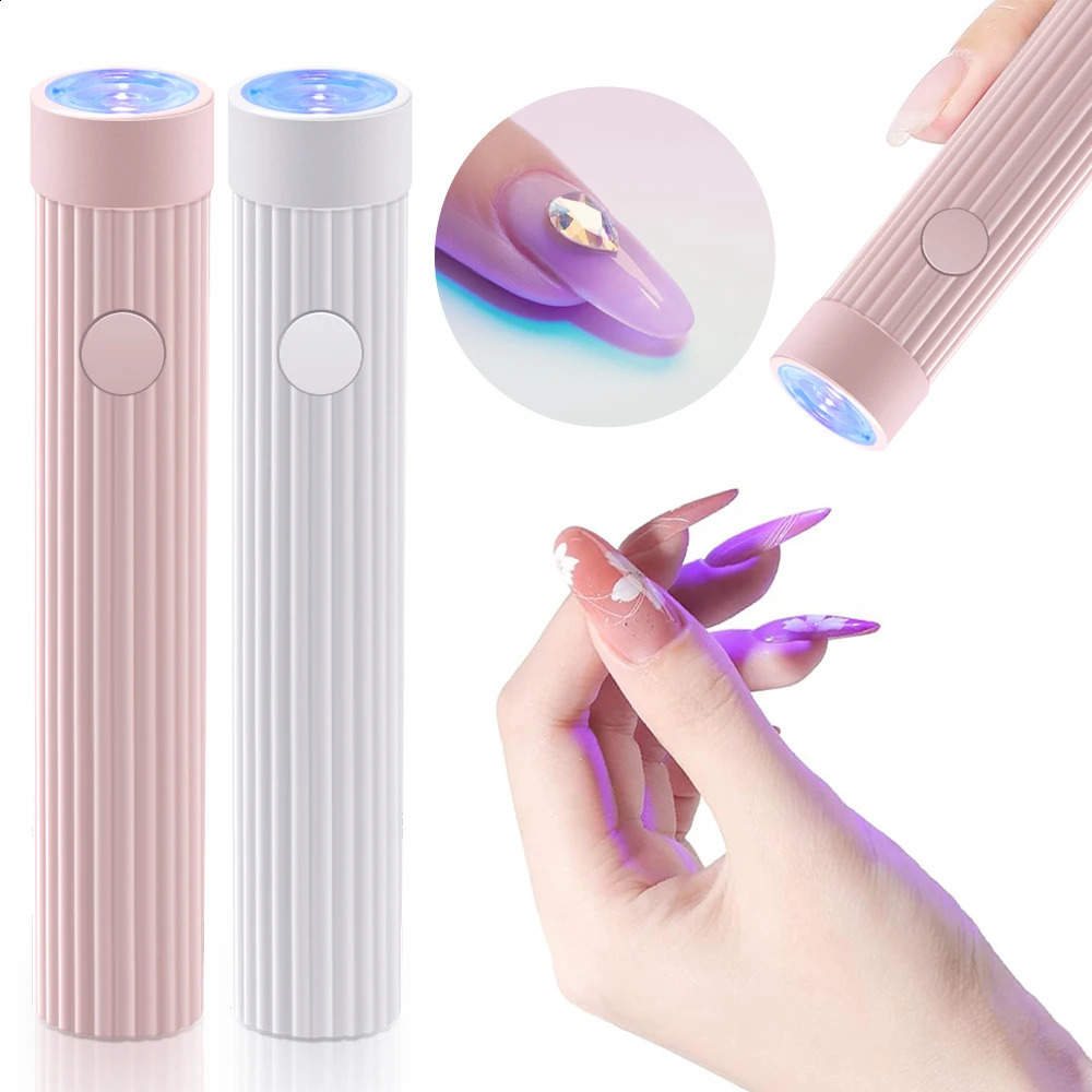 YIKOOLIN 1 Pc Portable UV/LED Pen Shape Nail Lamp For Gel Nail Polish Press On Nails Cordless Rechargeable USB Nail Dryer 250807