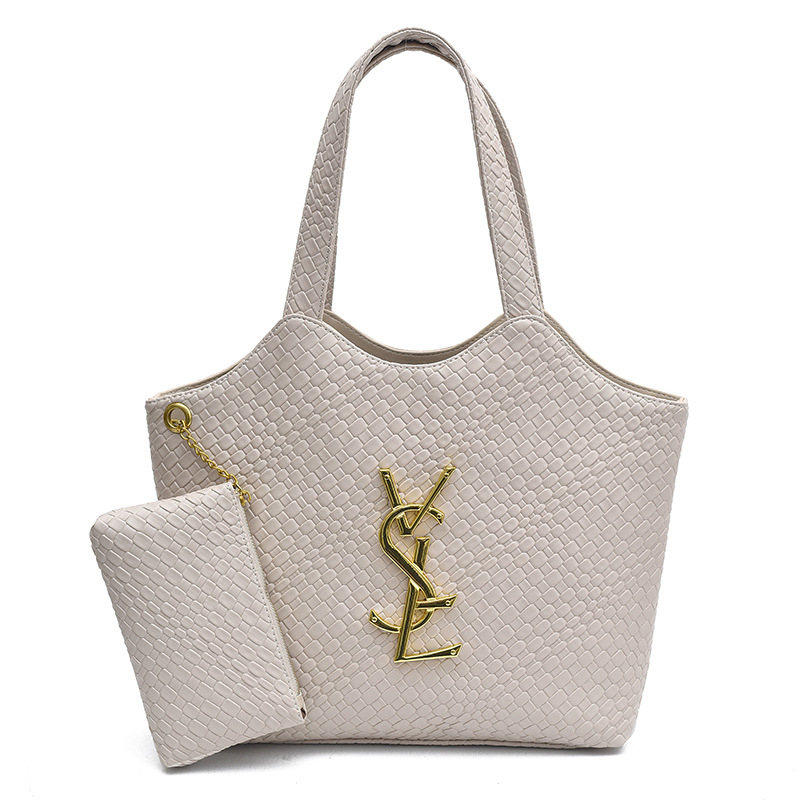 Designer bag free shipping hot Light luxury outdoor casual tote bag simple and versatile high-capacity woven bag