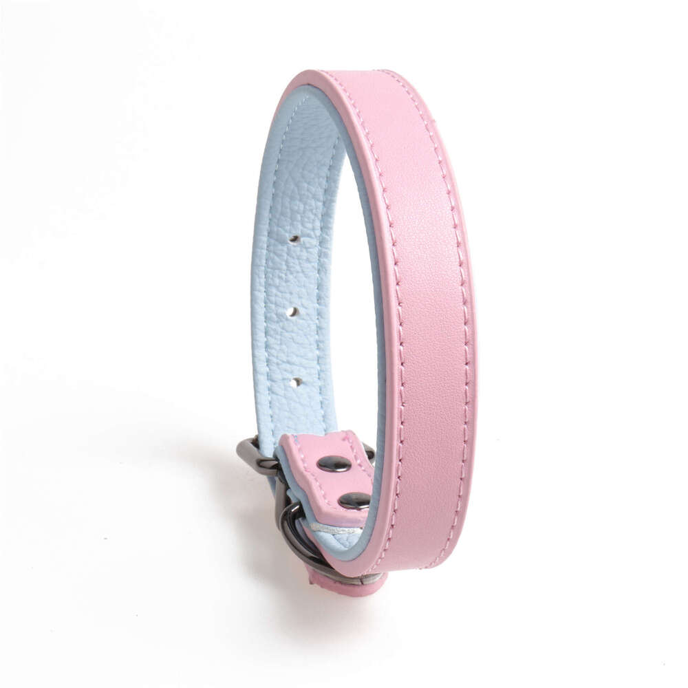 2025 new Jinjite New High-Quality Genuine Pet Soft Double-Layer Leather Collar