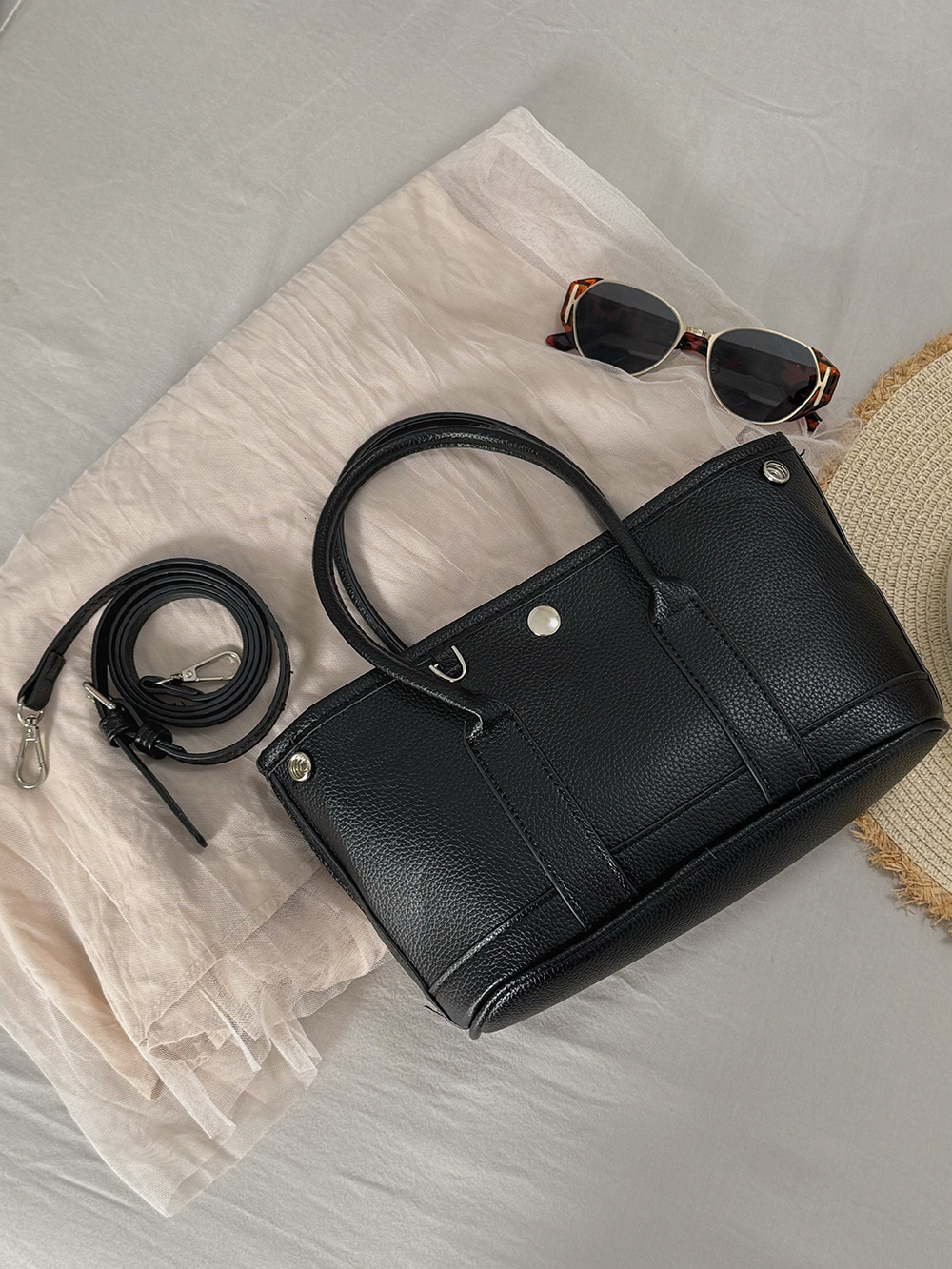 Garden Korean Simple Handheld Bucket Internet Celebrity Blogger Trendy Soft Leather Small Square Crossbody Tote Bag ddmymarket