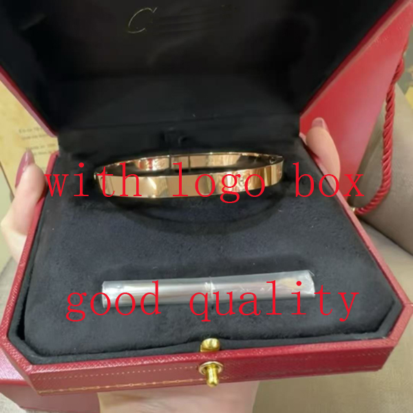 High Quality Bracelet Designer Jewelry Classic Bracelet 18K Gold Plated Titanium Steel Diamonds Ladies Men's Bracelet Silver Luxury Jewelry Bracelet 17 19