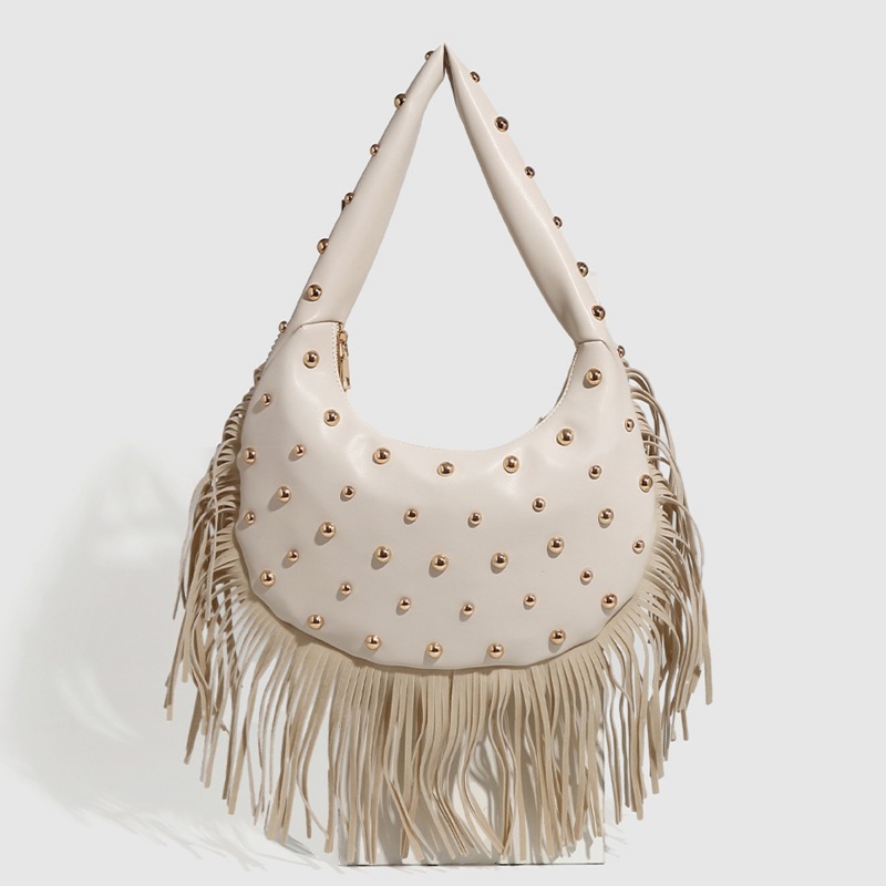 Stylish Womens Leather Handbag with Unique Fringe Detailing & Customization Options