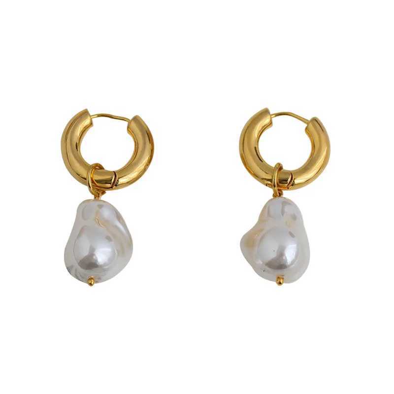 Stainless Steel Baroque Irregular Pearls Drop Earrings For Women Girl Trend Daily Wear Accessorize Jewelry Gift Party Y250812