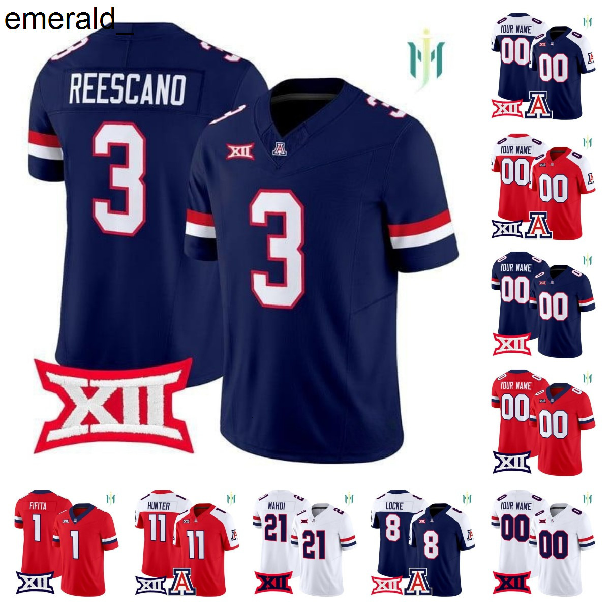 Custom Arizona Wildcat Noah Fifita Braedyn Locke Ismail Mahdi Kedrick Reescano Chris Hunter Tedy Bruschi KaDeem Carey 2025 custom football jerseys all stitched men