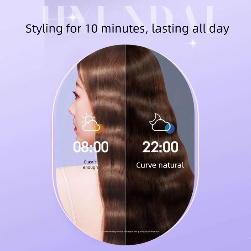 Mm Egg Curling Iron Negative Ion Hair Straightener Cake Roll Water Wave Long Lasting Styling Big Curl Tool