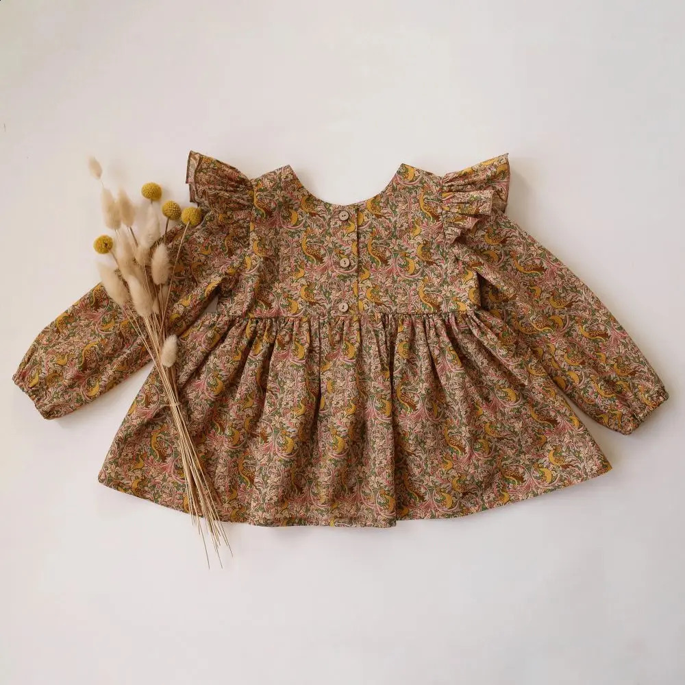 14T Toddler Girl Blouse Long Sleeve Baby Tops Shirt Clothes 250812