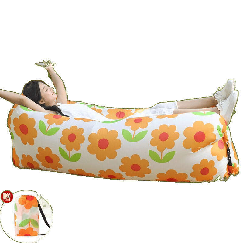 Lightweight Portable Leather Microfiber Large Minimalist White Blue Beach Camping Couch