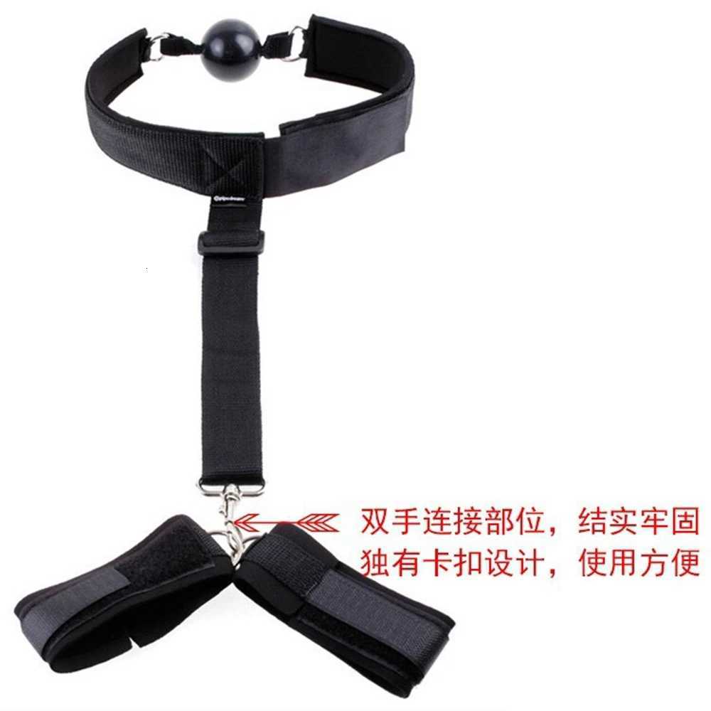 18 Adult Sex Toy Mouth Plug Ball SM Alternative Bondage Passionate Handcuffs Binding Toy Couple Flirting and Sexual ProductsXJ250813