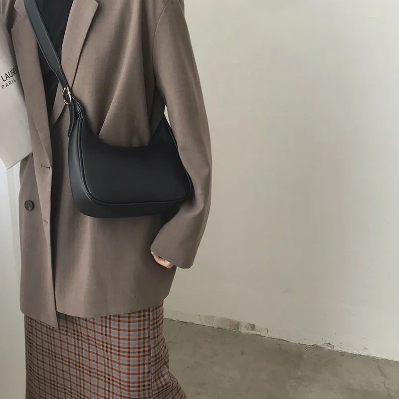 Women's Underarm Large Capacity 2025 Simple Versatile Handbag Crescent Shoulder Crossbody Dumpling Bag Trendy Women ddmymarket