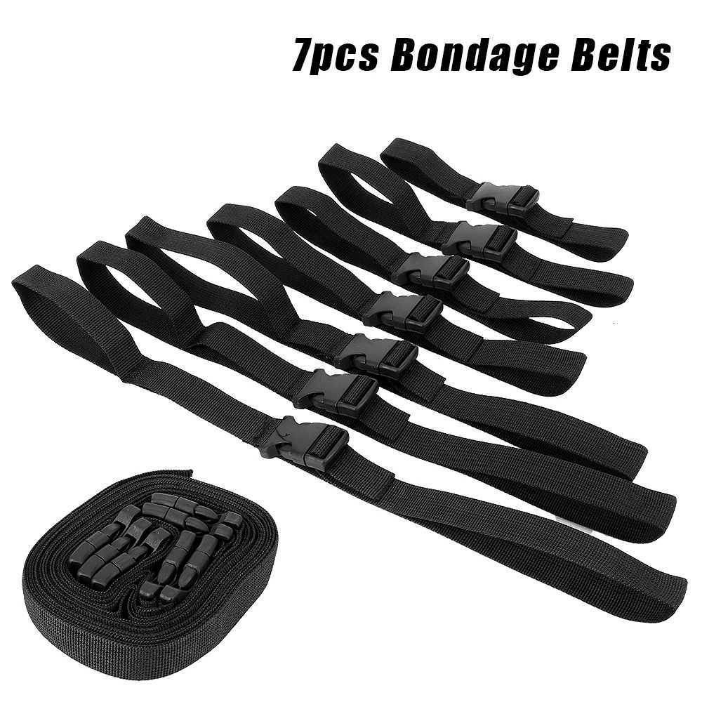 7PCS/Set SM Bondage Belt Sex Toys for Couples Erotic Nylon Rope Adult Games Handcuffs Harness Fetish Restraints W250813