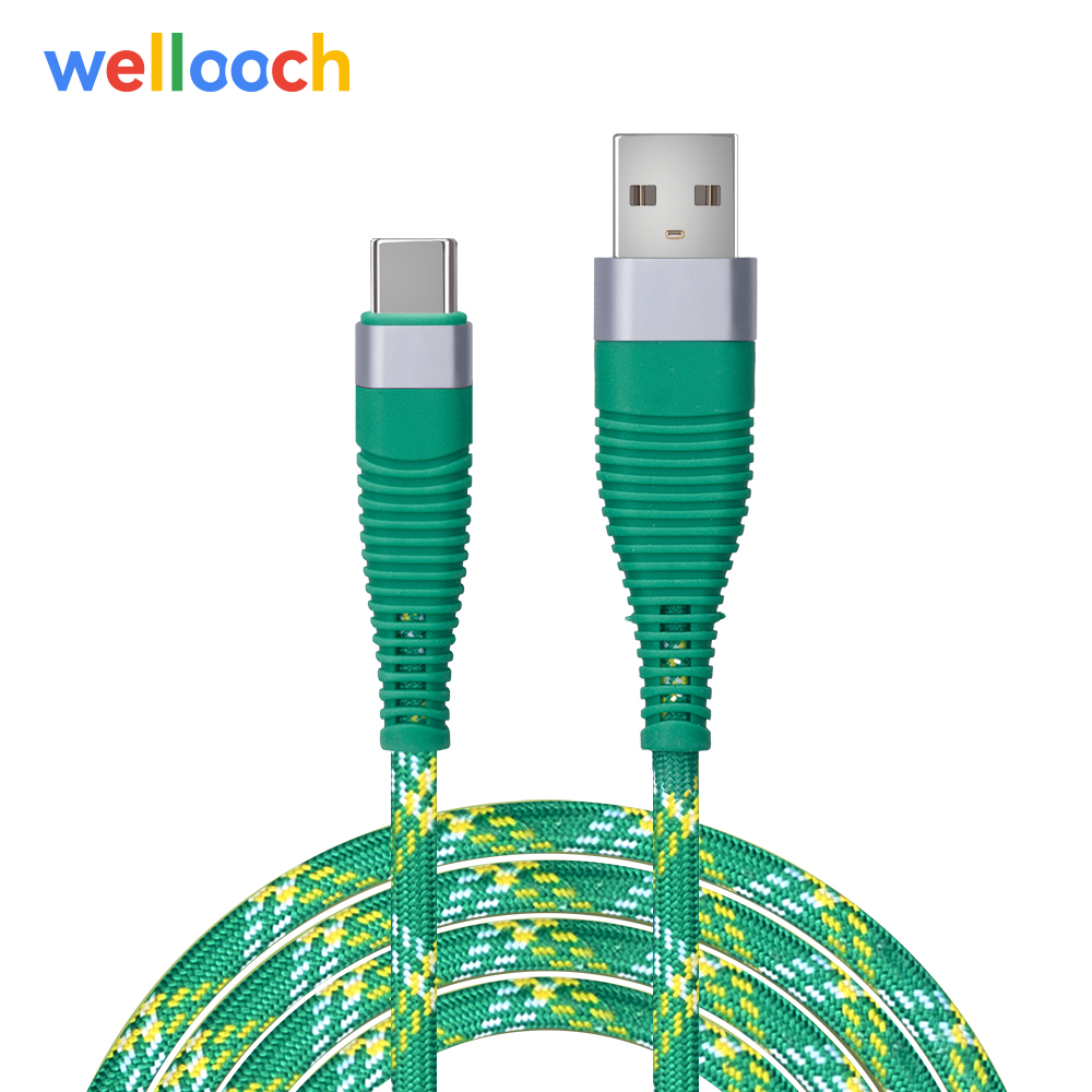 Durable High-Speed USB-A to USB-C Braided Cable with Tin Plated Connectors