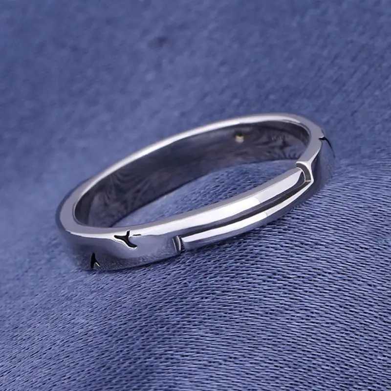 Anime Dr. Stone Ring Ishigami Senkuu Cosplay Unisex Adjustable Opening Rings Jewelry Props Accessories Gifts W250812