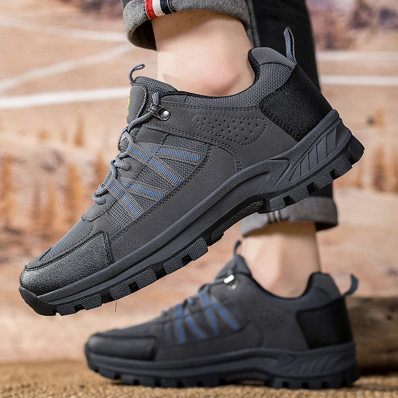 Versatile Lightweight Trail Running Gear: Breathable Rubber Sole Climbing Sneakers w/ Easy-on/off Lacing Mechanism