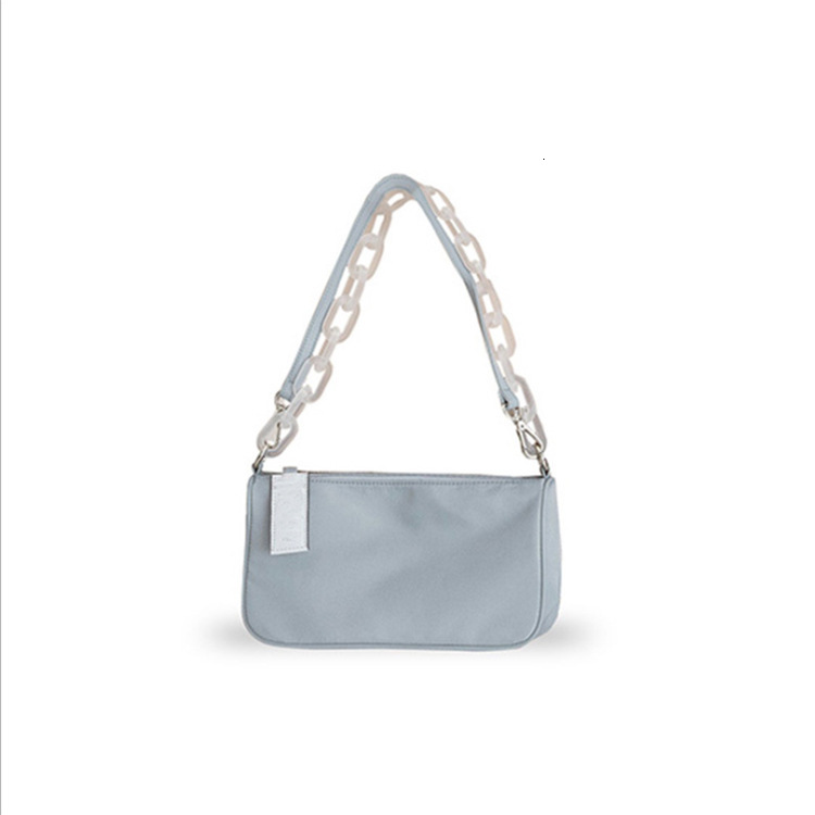 Korean Niche Designer Handbag JENNIE Style Underarm Acrylic Chain Shoulder Baguette Bag ddmymarket