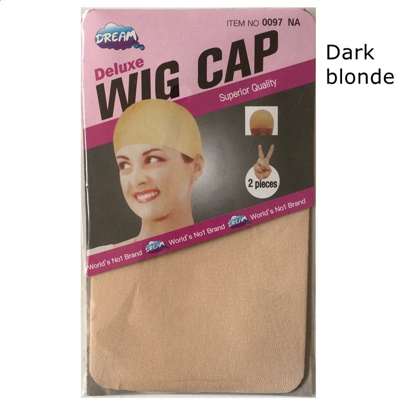 20 pieces 10 packs Wig Cap Wig Nets Stretch Mesh Snood Hair Net Dark Beige Wig Caps 250812