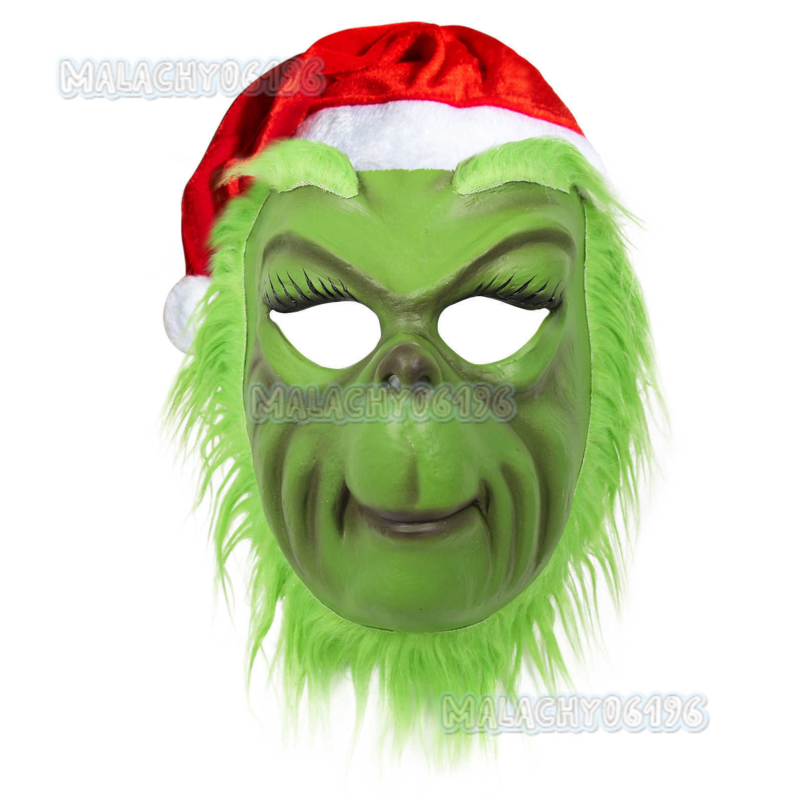 Grinch Mask 2023 New Green Monster Gloves Cosplay Santa Hat the Grinch H250813